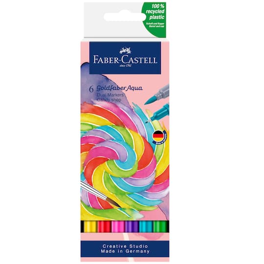 Goldfaber Candy Shop Dual Ended Aqua Markers, 6ct.
